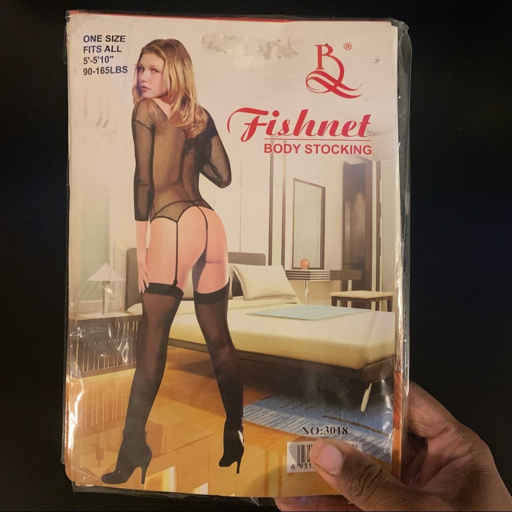 3 Piece Fishnet Body Stocking